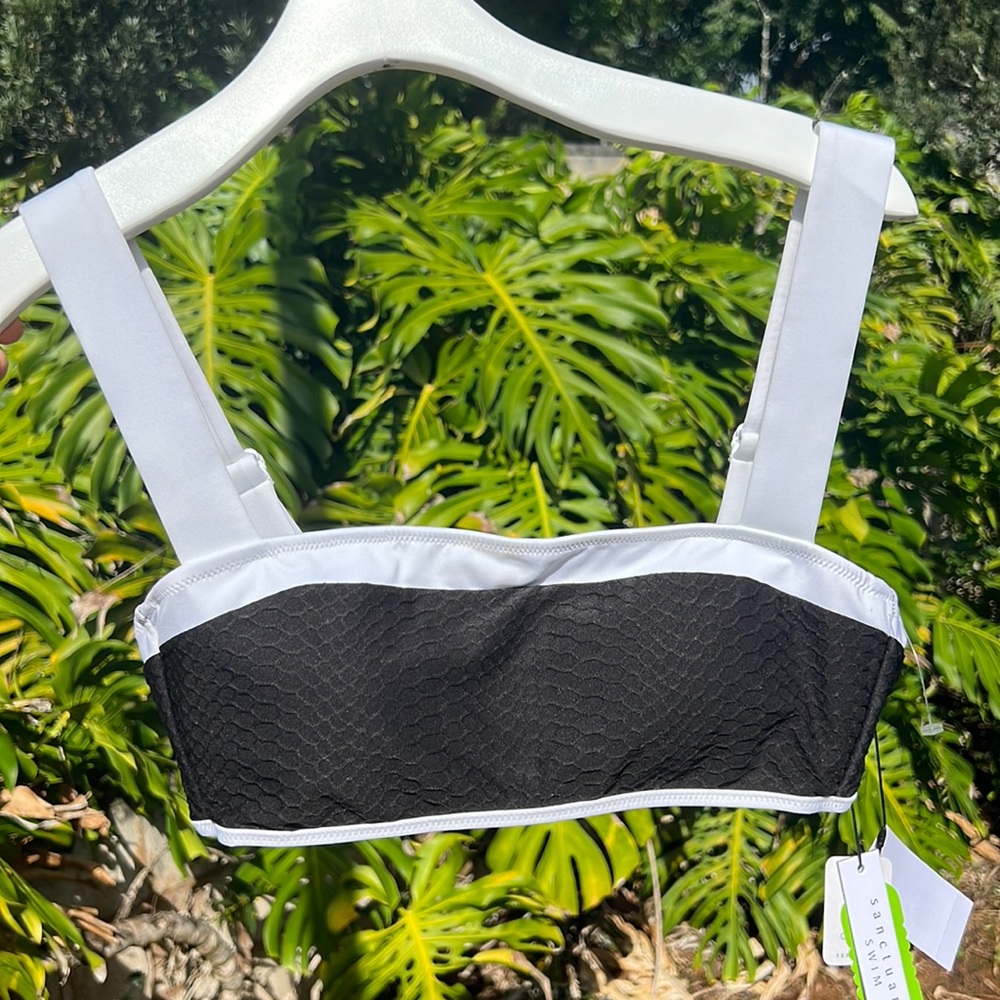 BNWT Sanctuary Swim bandeau bikini top medium